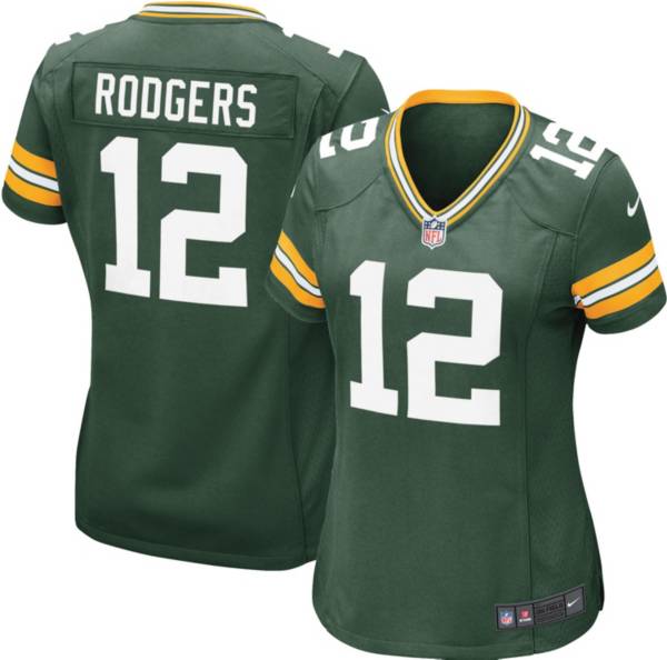 Nike Women's Green Bay Packers Aaron Rodgers #12 Green Game Jersey