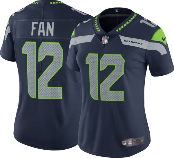 Nike Women's Seattle Seahawks 12th Fan #12 Navy Limited Jersey