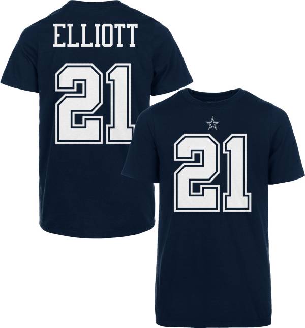 Nike Youth Dallas Cowboys Ezekiel Elliott #21 Pride Navy T-Shirt