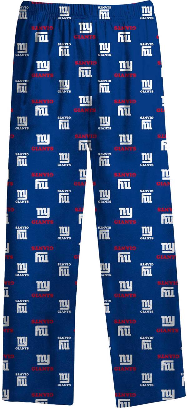 NFL Team Apparel Youth New York Giants Team Print Royal Jersey Pants