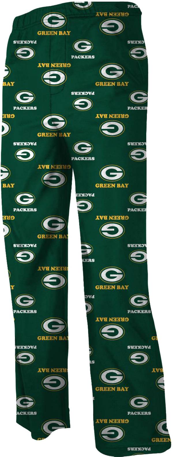 NFL Team Apparel Youth Green Bay Packers Jersey Green Print Pants