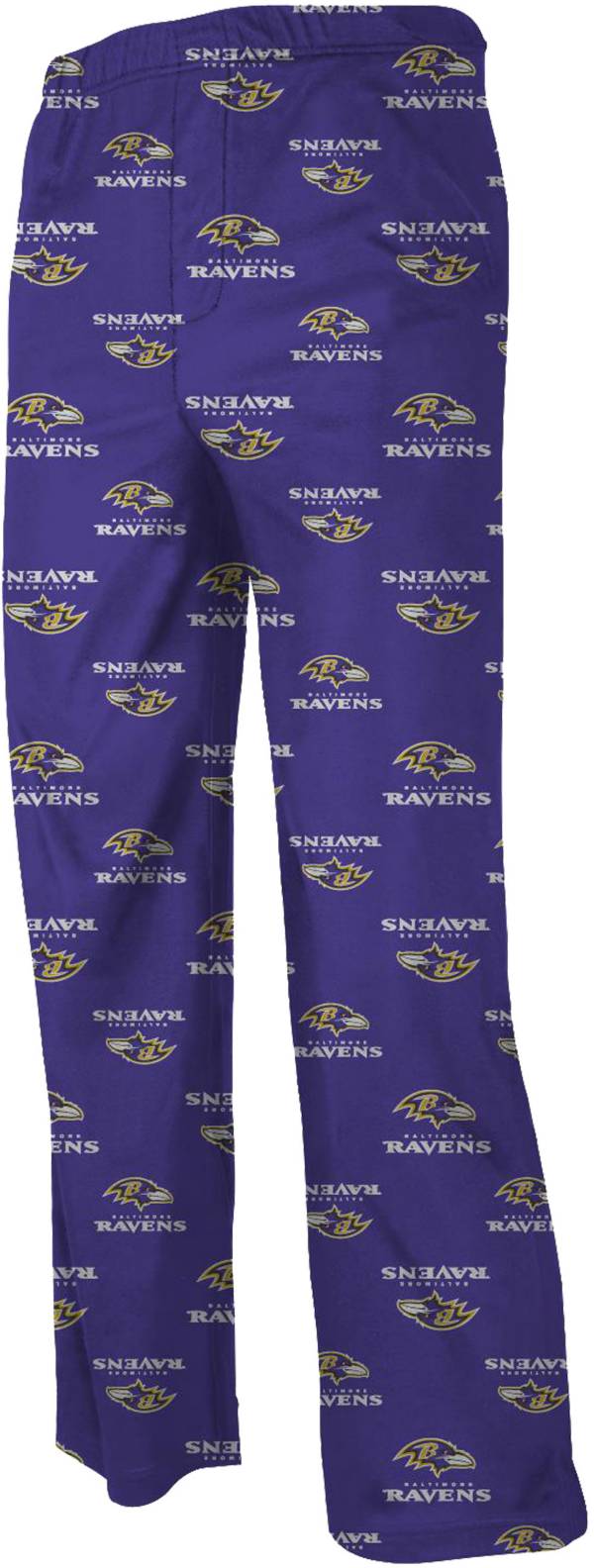 NFL Team Apparel Youth Baltimore Ravens Team Print Purple Jersey Pants