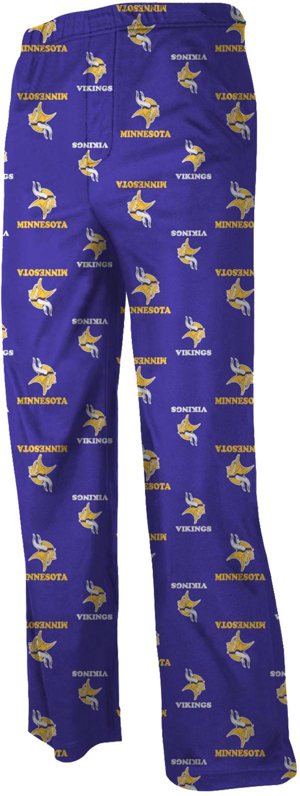 NFL Team Apparel Youth Minnesota Vikings Team Print Purple Jersey Pants