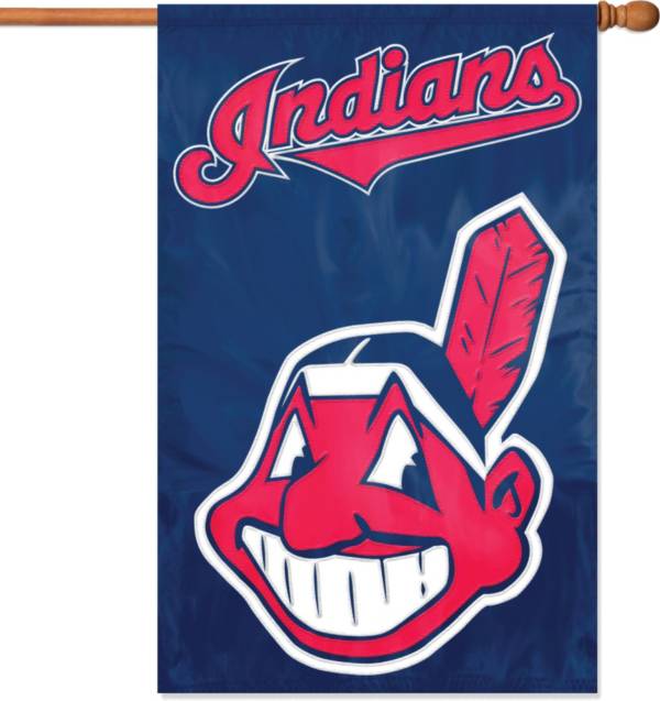 Party Animal Cleveland Indians Applique Banner Flag