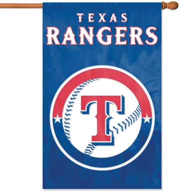 Party Animal Texas Rangers Applique Banner Flag