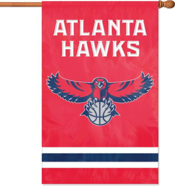 Party Animal Atlanta Hawks Applique Banner Flag