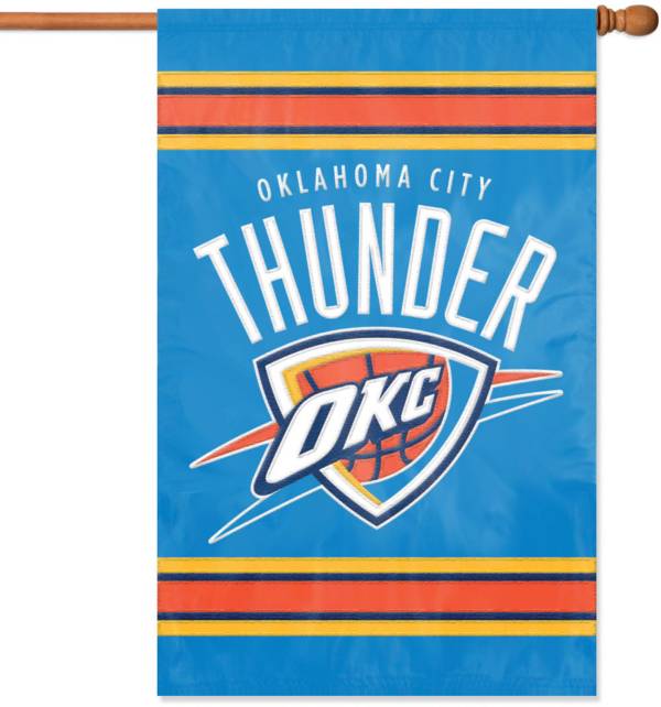 Party Animal Oklahoma City Thunder Applique Banner Flag