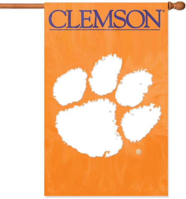 Party Animal Clemson Tigers Applique Banner Flag