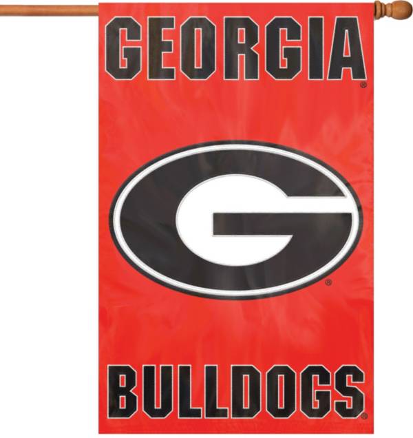 Party Animal Georgia Bulldogs Applique Banner Flag