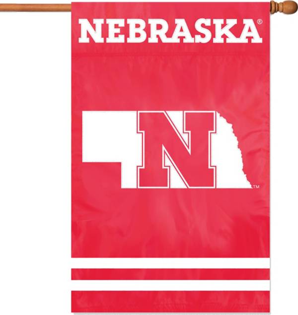 Party Animal Nebraska Cornhuskers Applique Banner Flag