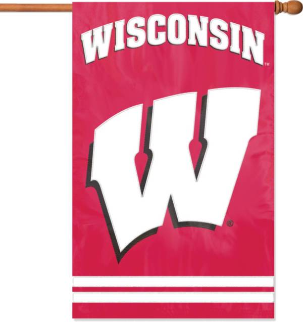 Party Animal Wisconsin Badgers Applique Banner Flag
