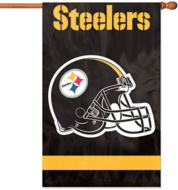 Party Animal Pittsburgh Steelers Applique Banner Flag