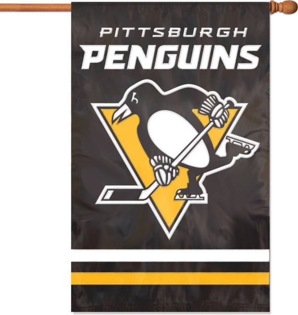 Party Animal Pittsburgh Penguins Applique Banner Flag