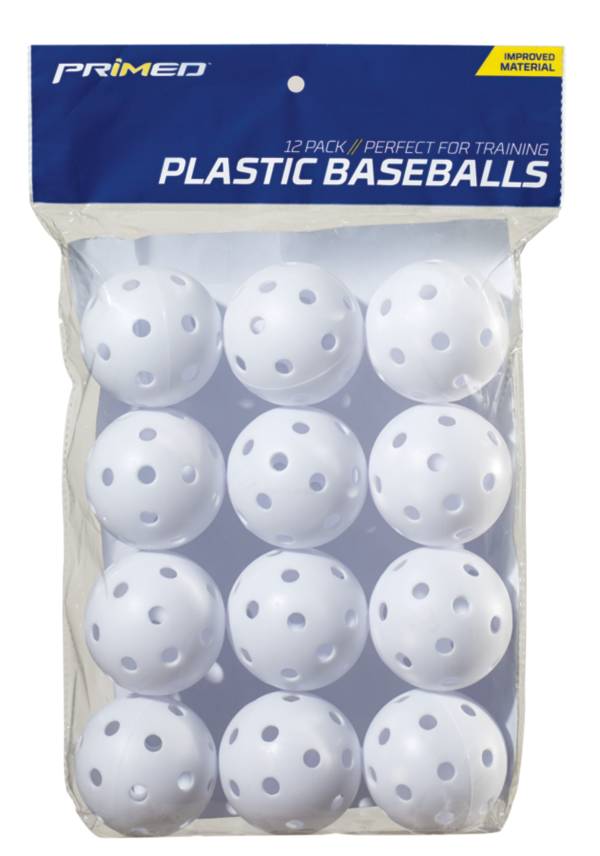 PRIMED Plastic Training Baseballs - 12 Pack