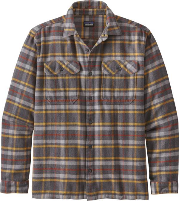 Patagonia Men's Fjord Flannel Button Up Long Sleeve Shirt