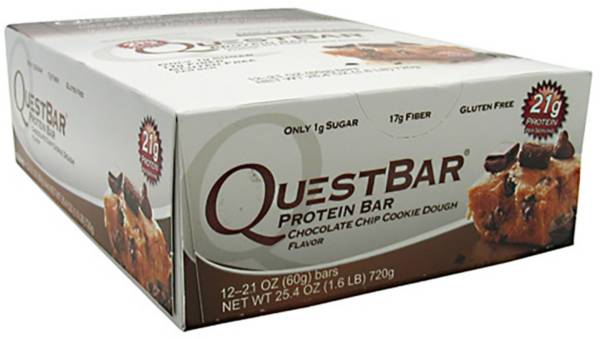 Quest QuestBar Chocolate Chip Cookie Dough Protein Bar 12 Pack