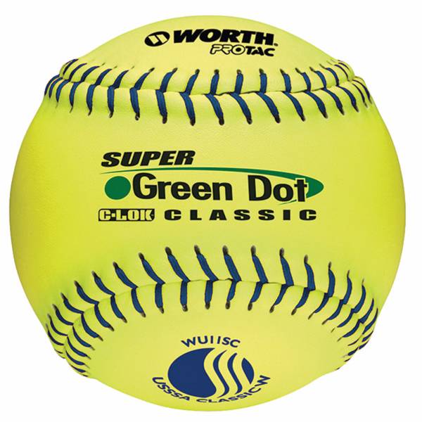 Worth 11” USSSA Super Green Dot Slowpitch Softball product image