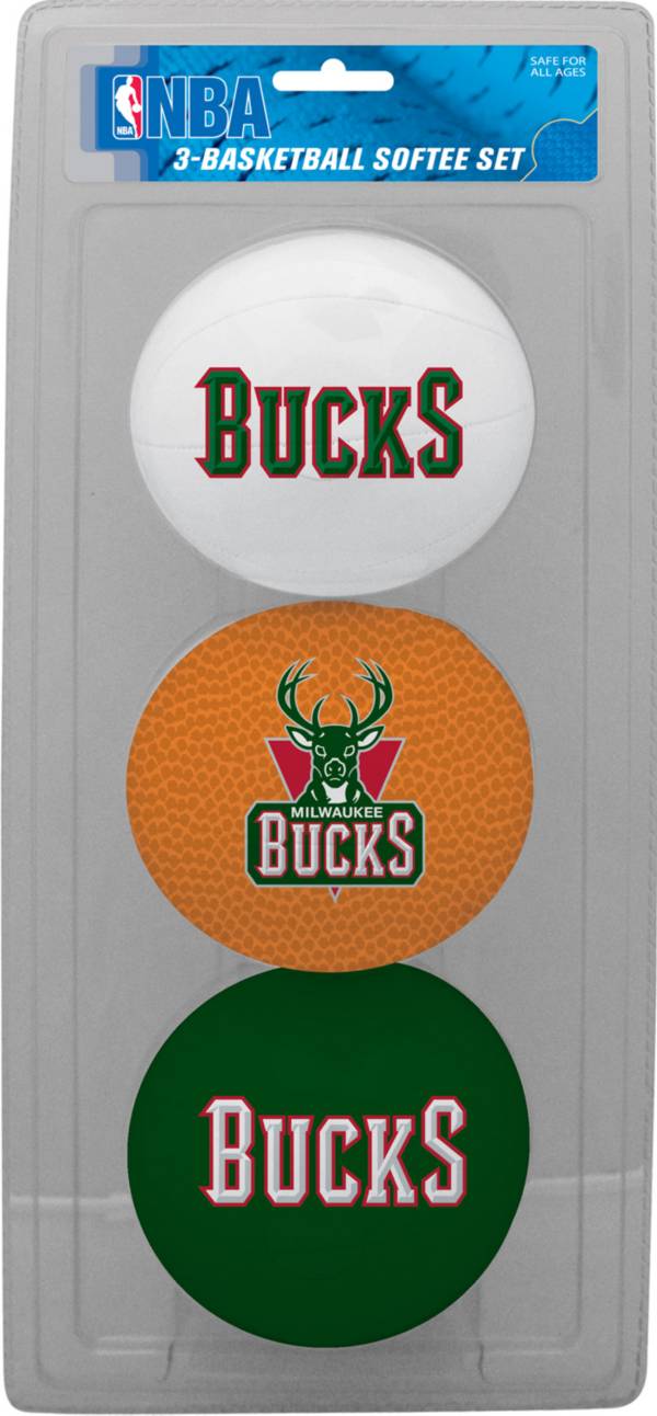 Rawlings Milwaukee Bucks Softee Basketball Three-Ball Set