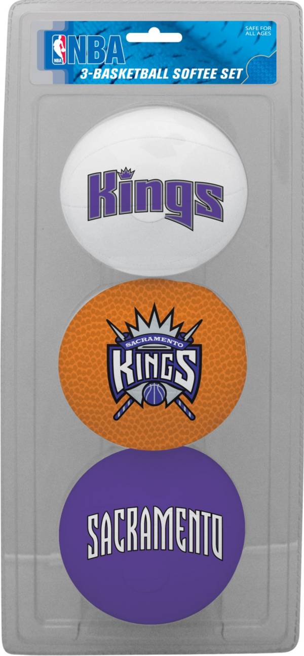 Rawlings Sacramento Kings Softee Basketball 3-Ball Set