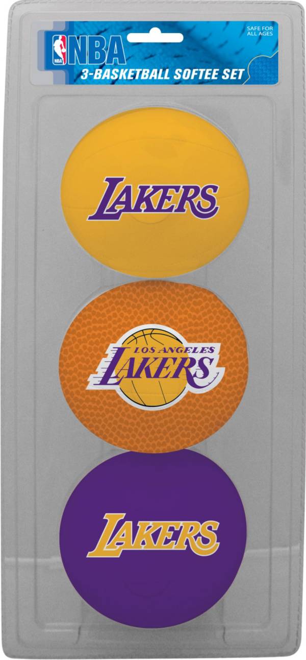 Rawlings Los Angeles Lakers Softee Basketball Three-Ball Set