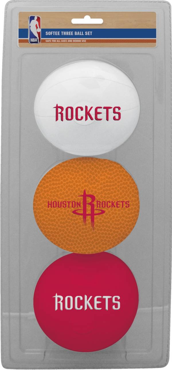 Rawlings Houston Rockets Softee Basketball 3-Ball Set