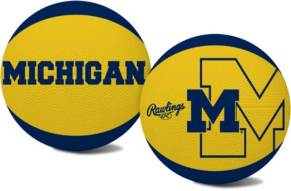 Rawlings Michigan Wolverines Alley Oop Youth-Size Basketball