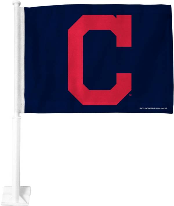 Rico Cleveland Indians Block C Car Flag