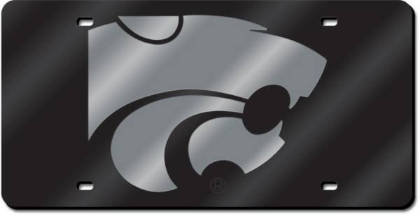 Rico Kansas State Wildcats Silver/Black Laser Tag License Plate product image