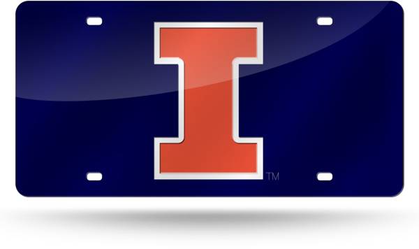 Rico Illinois Fighting Illini Blue Laser Tag License Plate