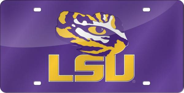 Rico LSU Tigers Purple Laser Tag License Plate