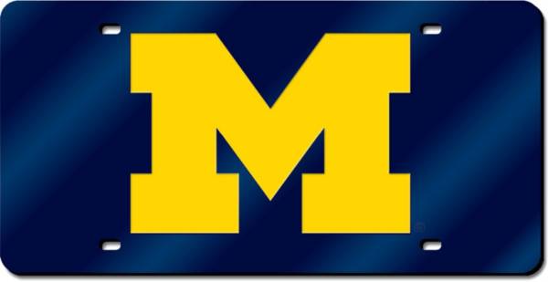 Rico Michigan Wolverines Blue Laser Tag License Plate