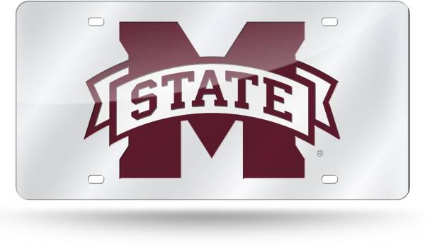 Rico Mississippi State Bulldogs Silver Laser Tag License Plate