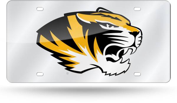 Rico Missouri Tigers Silver Laser Tag License Plate