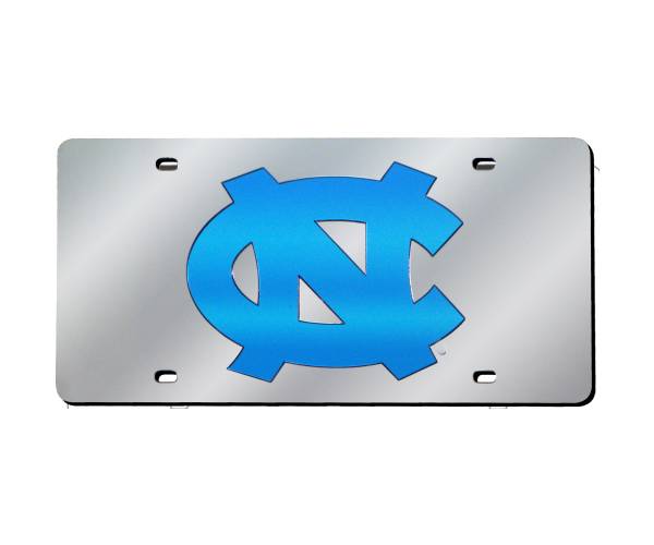 Rico North Carolina Tar Heels Silver Laser Tag License Plate