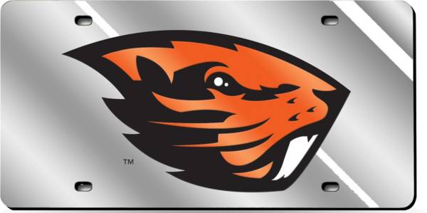 Rico Oregon State Beavers Silver Laser Tag License Plate