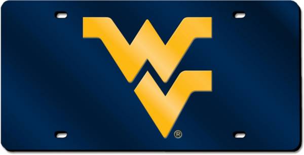 Rico West Virginia Mountaineers Blue Laser Tag License Plate