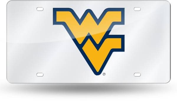 Rico West Virginia Mountaineers Silver Laser Tag License Plate