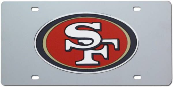 Rico San Francisco 49ers Silver Laser Tag License Plate