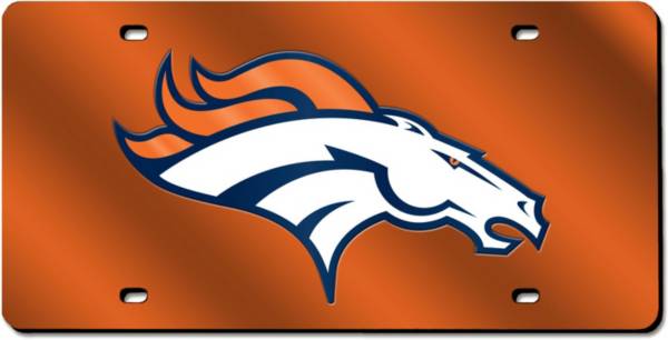 Rico Denver Broncos Orange Laser Tag License Plate