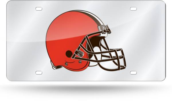 Rico Cleveland Browns Silver Laser Tag License Plate