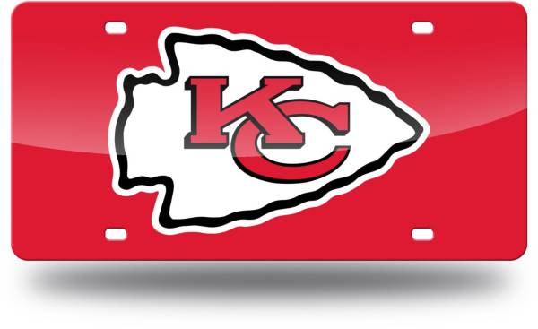 Rico Kansas City Chiefs Red Laser Tag License Plate