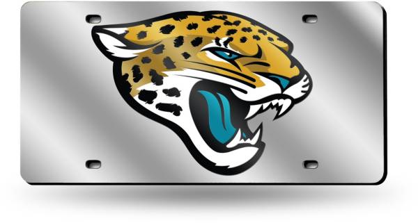 Rico Jacksonville Jaguars Silver Laser Tag License Plate