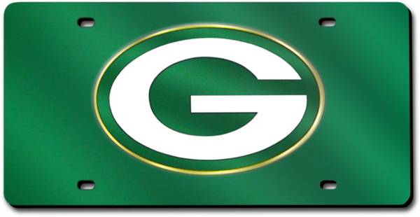 Rico Green Bay Packers Green Laser Tag License Plate