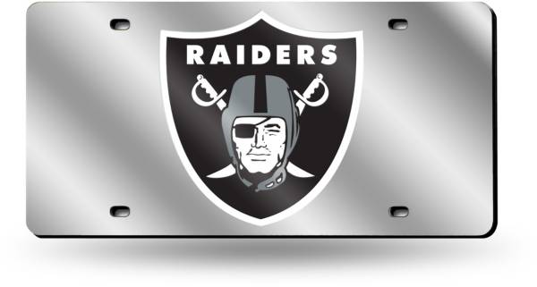 Rico Las Vegas Raiders Silver Laser Tag License Plate