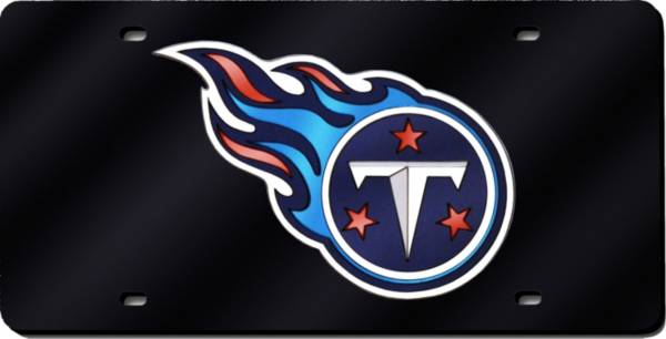 Rico Tennessee Titans Black Laser Tag License Plate