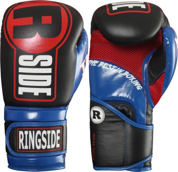 Black/Blue/Red Ringside Apex Predator Sparring Boxing Gloves