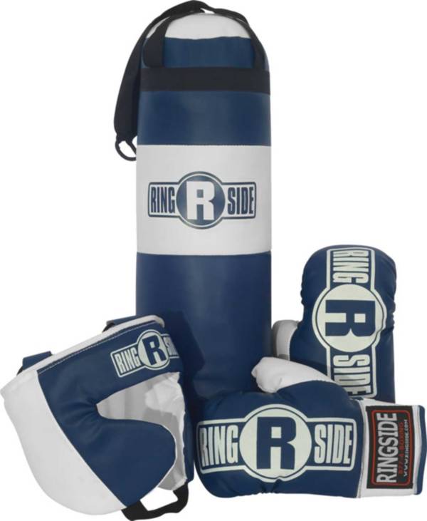 Ringside Father Son Boxing Bundle with Youth Gloves and Adult Punch Mitts Set 