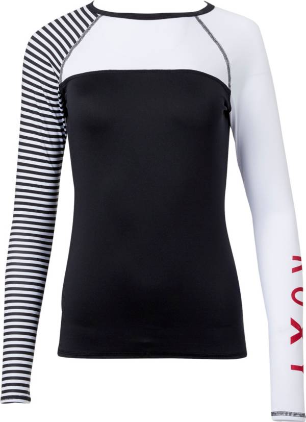 Roxy Women's Stripe Long Sleeve Rash Guard