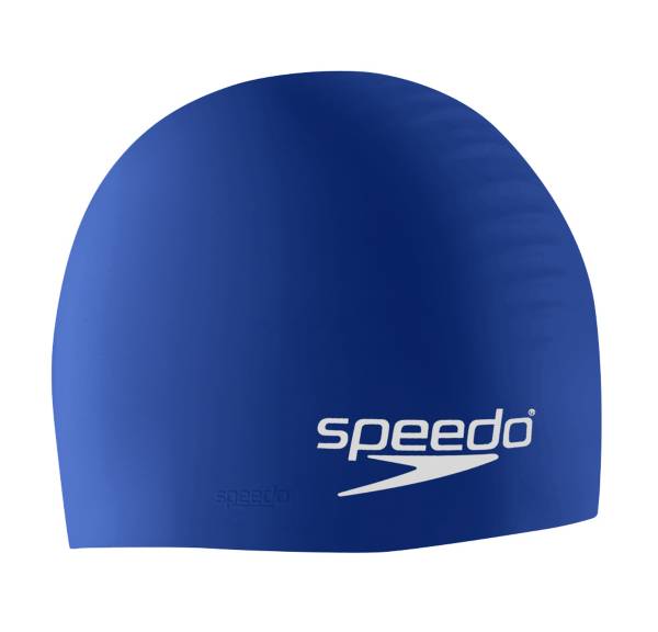 Speedo Junior Slogan Silicone Swim Cap Kids Girls Boys Swimming Hat 