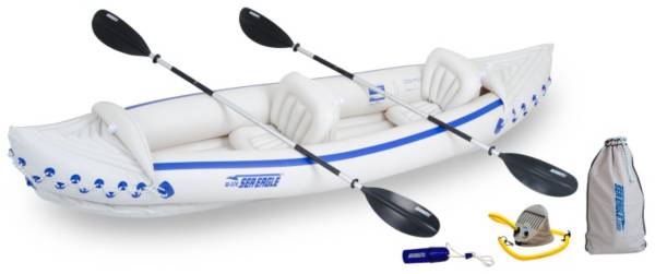 Sea Eagle 370 Deluxe Tandem Inflatable Kayak Package